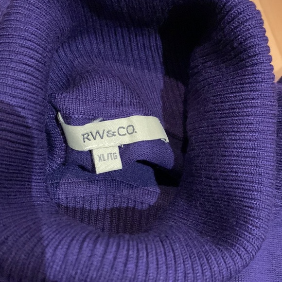 VEUC/LIKE NEW RW&CO Purple Turtleneck - size XL - Picture 10 of 15